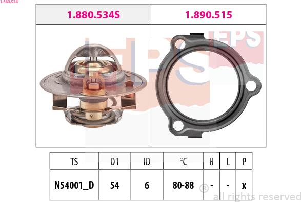 EPS 1.880.534 - Termostato, Refrigerante www.autoricambi360.it