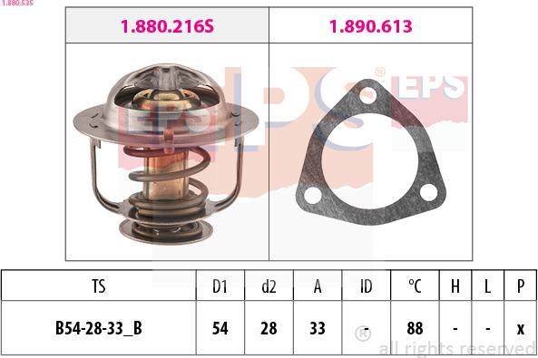 EPS 1.880.535 - Termostato, Refrigerante www.autoricambi360.it