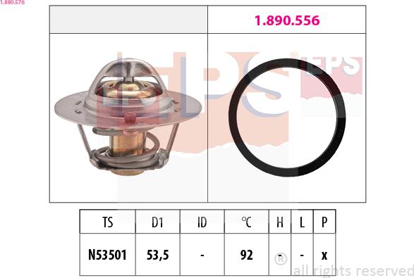 EPS 1.880.576 - Termostato, Refrigerante www.autoricambi360.it