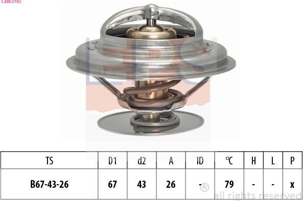 EPS 1.880.578S - Termostato, Refrigerante www.autoricambi360.it