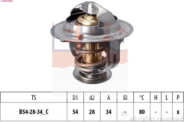 EPS 1.880.694S - Termostato, Refrigerante www.autoricambi360.it