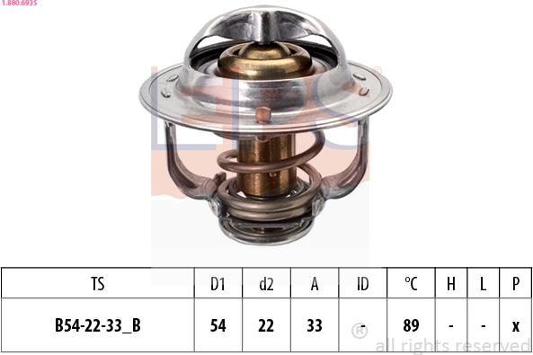 EPS 1.880.693S - Termostato, Refrigerante www.autoricambi360.it