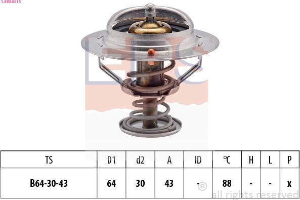 EPS 1.880.651S - Termostato, Refrigerante www.autoricambi360.it