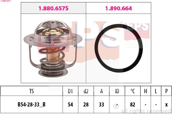 EPS 1.880.657 - Termostato, Refrigerante www.autoricambi360.it