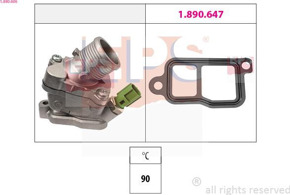 EPS 1.880.606 - Termostato, Refrigerante www.autoricambi360.it