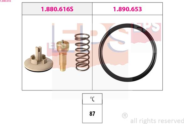 EPS 1.880.616 - Termostato, Refrigerante www.autoricambi360.it
