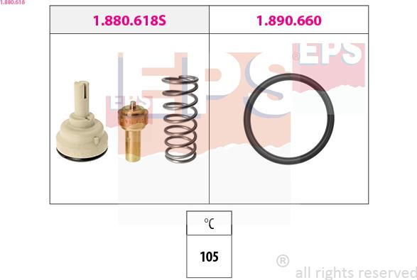 EPS 1.880.618 - Termostato, Refrigerante www.autoricambi360.it