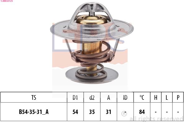 EPS 1.880.612S - Termostato, Refrigerante www.autoricambi360.it