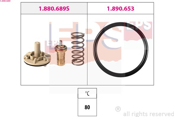 EPS 1.880.689 - Termostato, Refrigerante www.autoricambi360.it