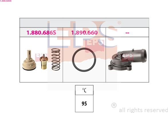 EPS 1.880.686K - Termostato, Refrigerante www.autoricambi360.it