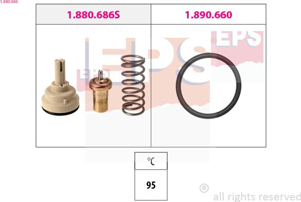 EPS 1.880.686 - Termostato, Refrigerante www.autoricambi360.it