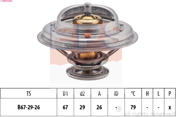EPS 1.880.638S - Termostato, Refrigerante www.autoricambi360.it