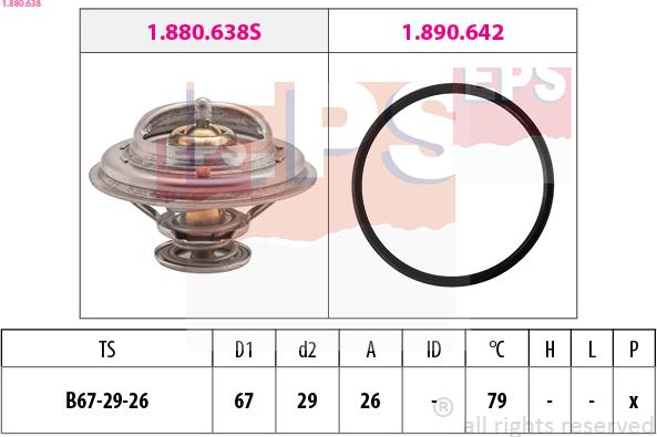 EPS 1.880.638 - Termostato, Refrigerante www.autoricambi360.it