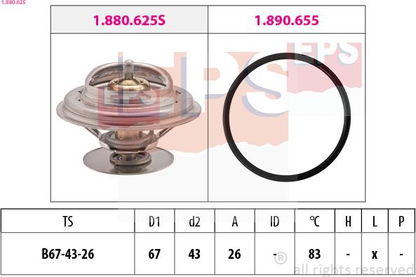 EPS 1.880.625 - Termostato, Refrigerante www.autoricambi360.it