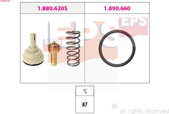 EPS 1.880.620 - Termostato, Refrigerante www.autoricambi360.it