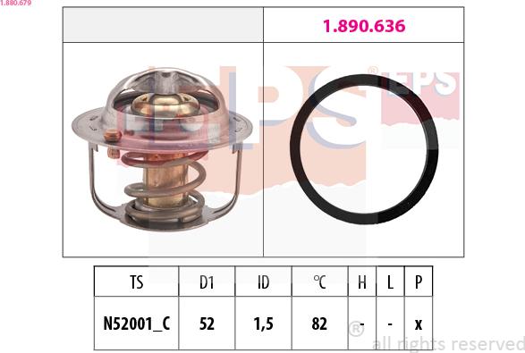 EPS 1.880.679 - Termostato, Refrigerante www.autoricambi360.it