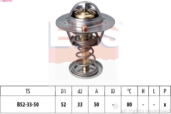 EPS 1.880.674S - Termostato, Refrigerante www.autoricambi360.it