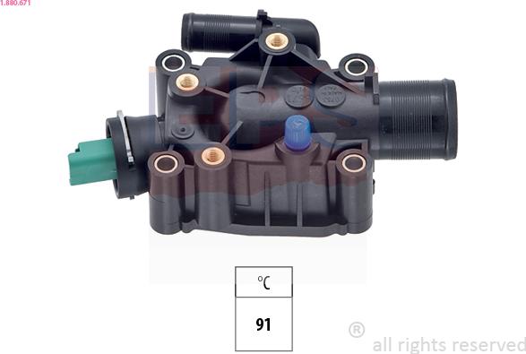 EPS 1.880.671 - Termostato, Refrigerante www.autoricambi360.it
