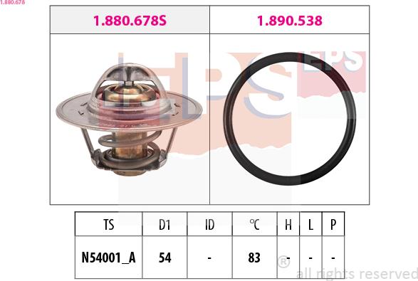 EPS 1.880.678 - Termostato, Refrigerante www.autoricambi360.it