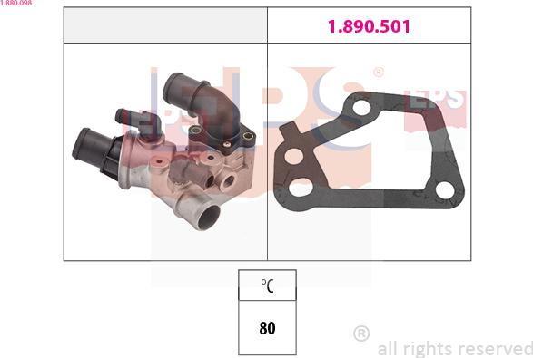 EPS 1.880.098 - Termostato, Refrigerante www.autoricambi360.it
