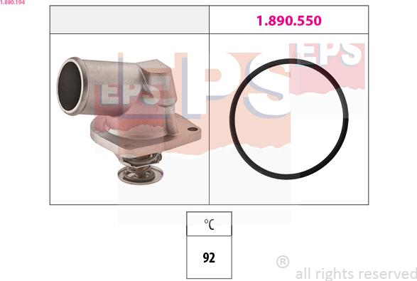 EPS 1.880.194 - Termostato, Refrigerante www.autoricambi360.it