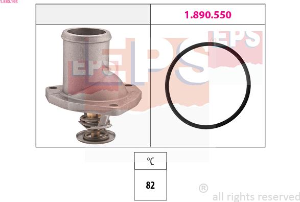 EPS 1.880.195 - Termostato, Refrigerante www.autoricambi360.it