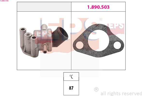 EPS 1.880.106 - Termostato, Refrigerante www.autoricambi360.it