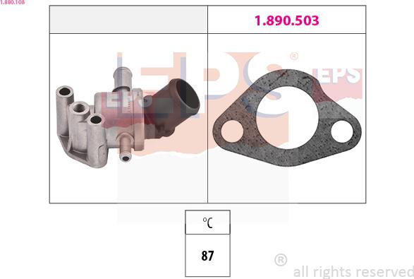 EPS 1.880.108 - Termostato, Refrigerante www.autoricambi360.it