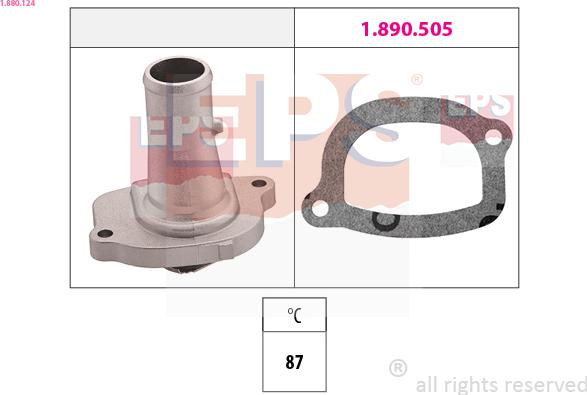 EPS 1.880.124 - Termostato, Refrigerante www.autoricambi360.it