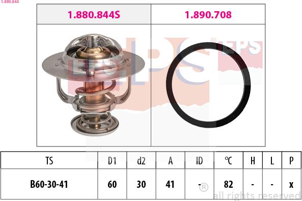 EPS 1.880.844 - Termostato, Refrigerante www.autoricambi360.it