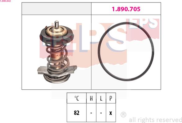 EPS 1.880.842 - Termostato, Refrigerante www.autoricambi360.it