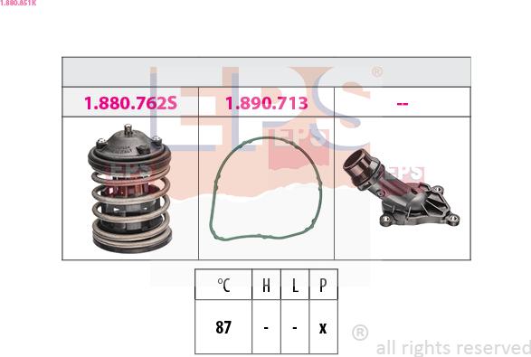 EPS 1.880.851K - Termostato, Refrigerante www.autoricambi360.it
