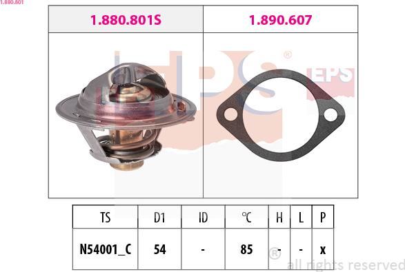 EPS 1.880.801 - Termostato, Refrigerante www.autoricambi360.it