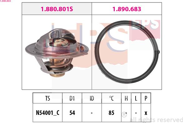 EPS 1.880.803 - Termostato, Refrigerante www.autoricambi360.it