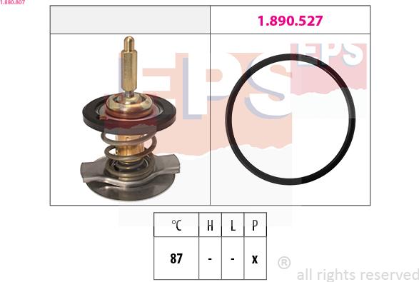 EPS 1.880.807 - Termostato, Refrigerante www.autoricambi360.it