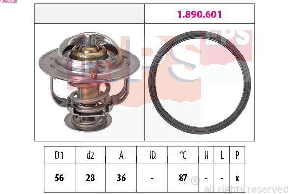 EPS 1.880.828 - Termostato, Refrigerante www.autoricambi360.it