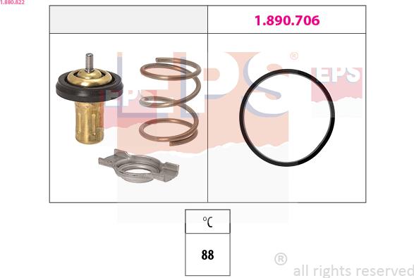 EPS 1.880.822 - Termostato, Refrigerante www.autoricambi360.it