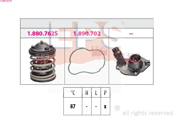 EPS 1.880.827K - Termostato, Refrigerante www.autoricambi360.it