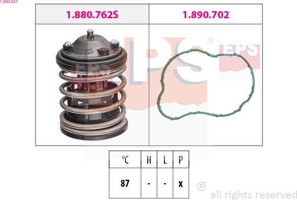 EPS 1.880.827 - Termostato, Refrigerante www.autoricambi360.it