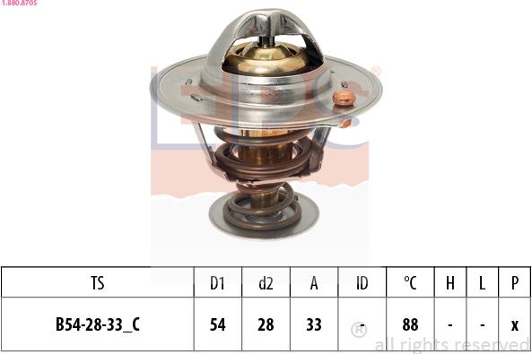 EPS 1.880.870S - Termostato, Refrigerante www.autoricambi360.it