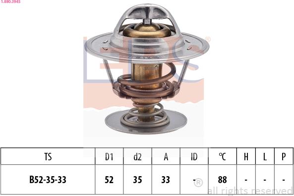 EPS 1.880.394S - Termostato, Refrigerante www.autoricambi360.it