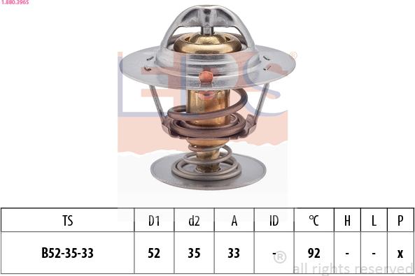 EPS 1.880.396S - Termostato, Refrigerante www.autoricambi360.it