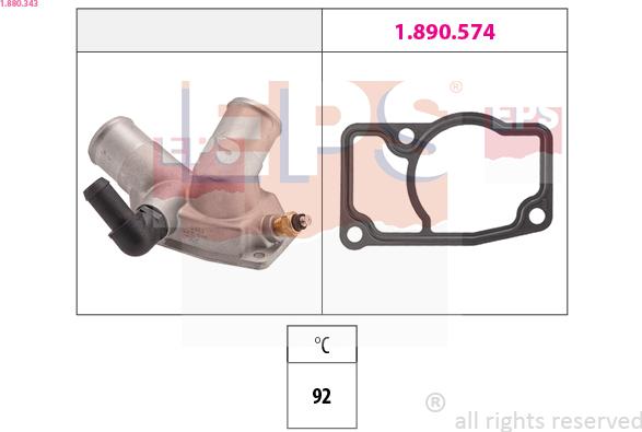 EPS 1.880.343 - Termostato, Refrigerante www.autoricambi360.it