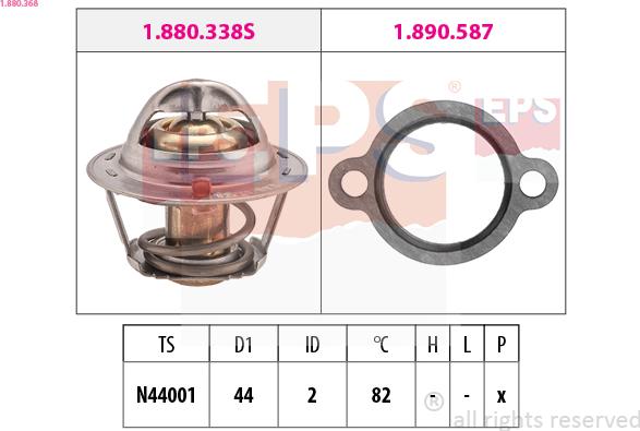 EPS 1.880.368 - Termostato, Refrigerante www.autoricambi360.it