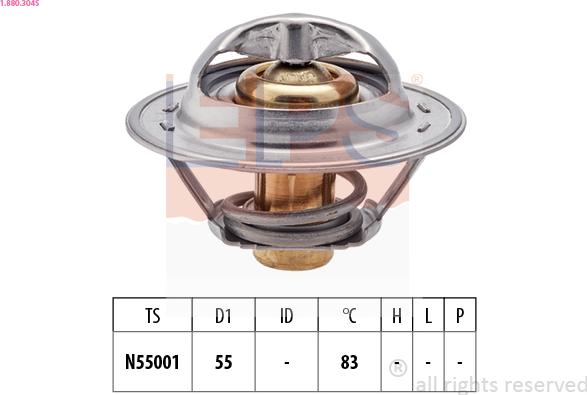 EPS 1.880.304S - Termostato, Refrigerante www.autoricambi360.it