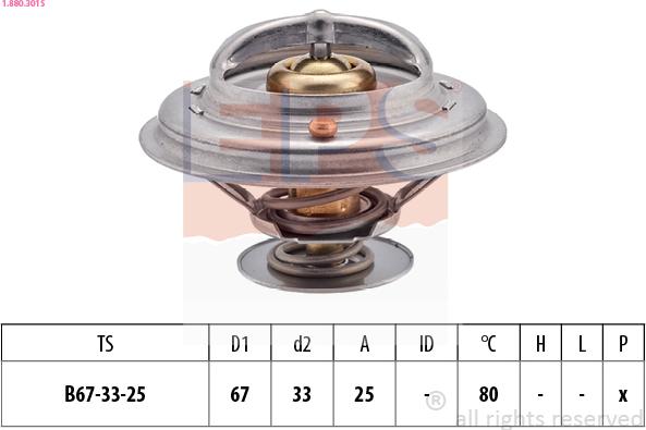 EPS 1.880.301S - Termostato, Refrigerante www.autoricambi360.it