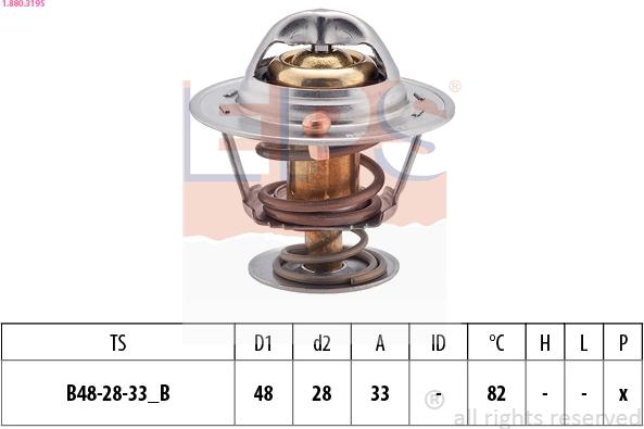 EPS 1.880.319S - Termostato, Refrigerante www.autoricambi360.it
