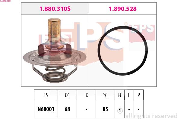 EPS 1.880.310 - Termostato, Refrigerante www.autoricambi360.it
