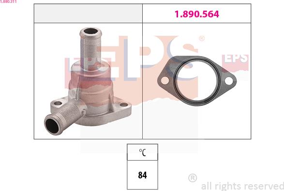 EPS 1.880.311 - Termostato, Refrigerante www.autoricambi360.it