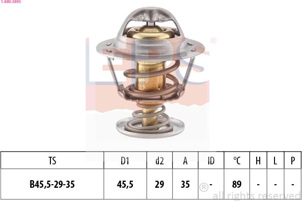 EPS 1.880.389S - Termostato, Refrigerante www.autoricambi360.it